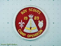 Click to enlarge 1989 Camp Opemikon
